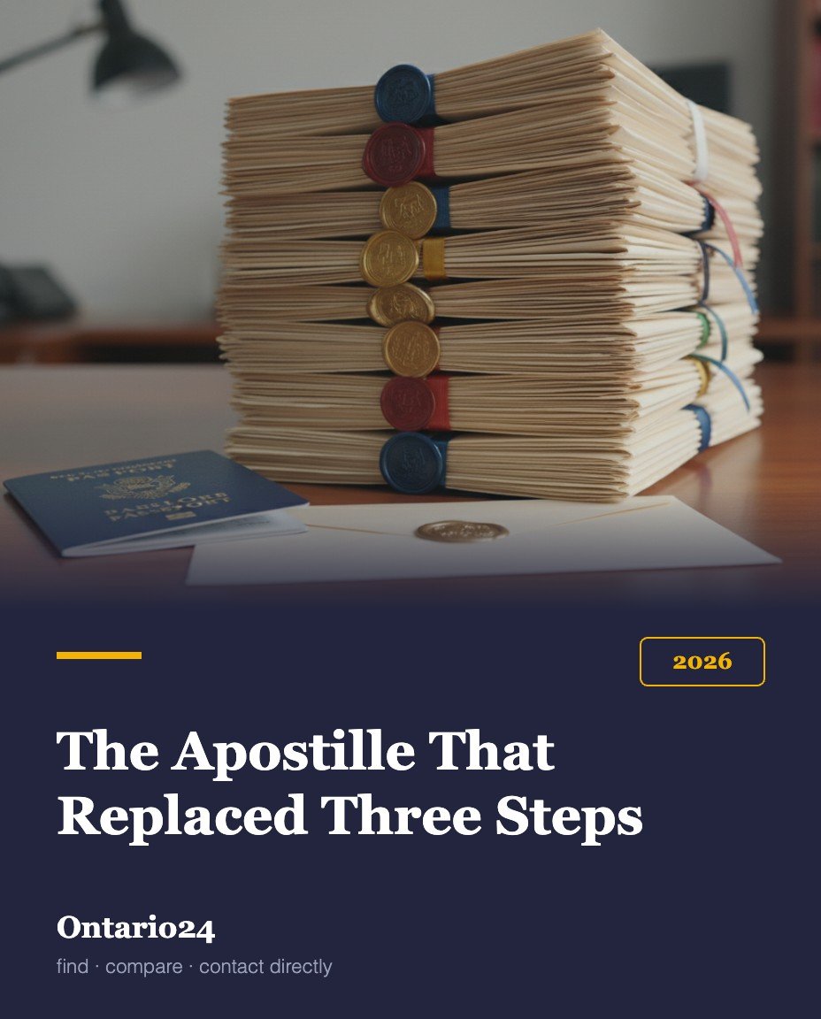 Apostille cost and process in Ontario 2026 guide cover