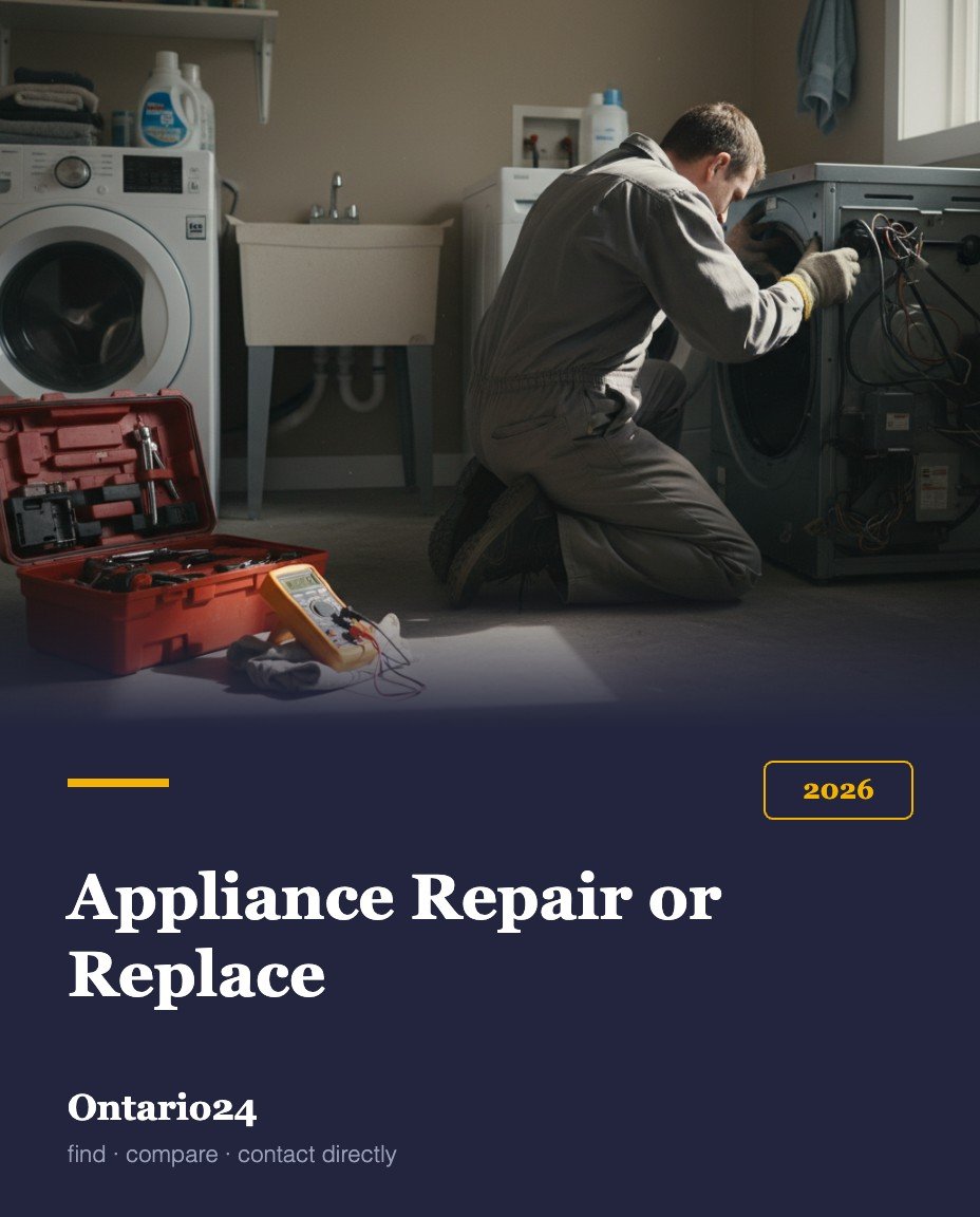 Appliance repair cost and repair-or-replace decision in Ontario 2026 guide cover