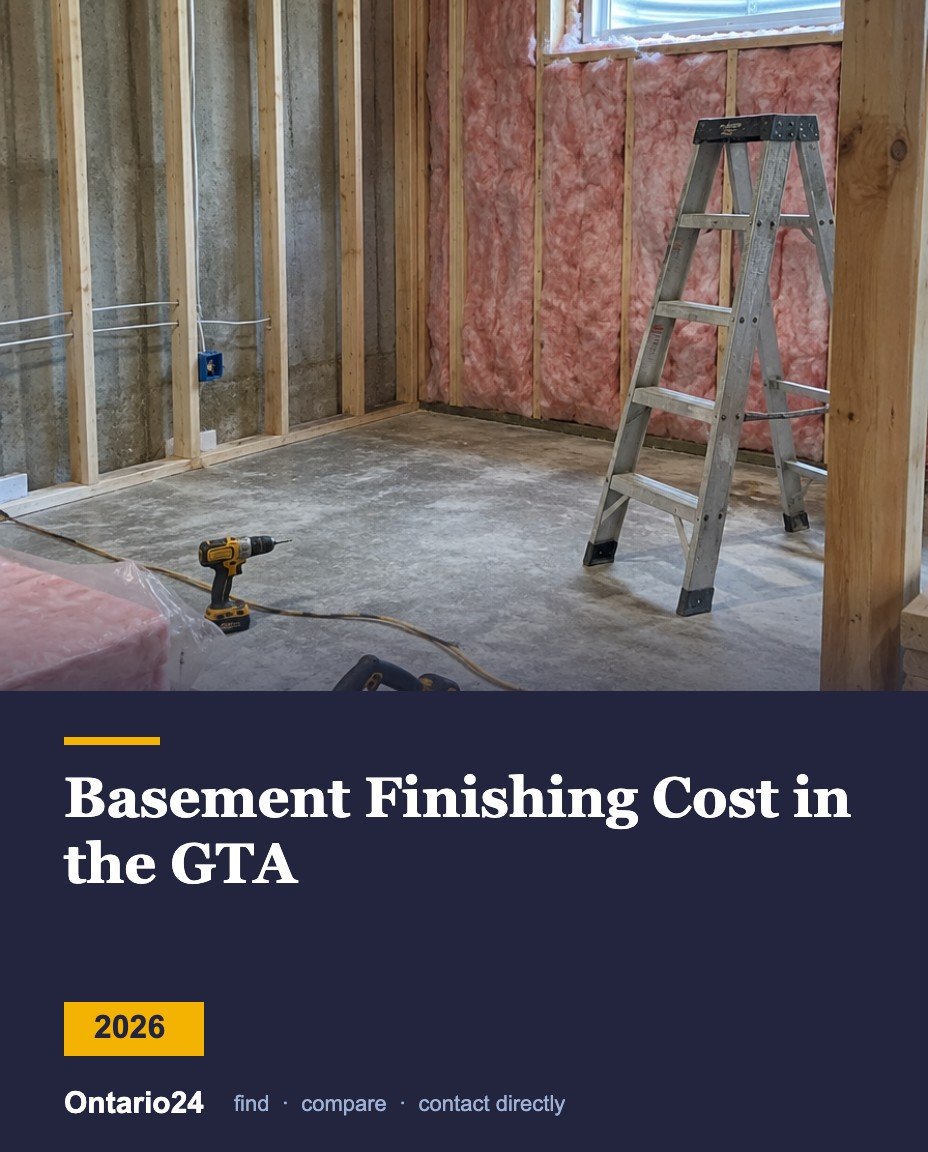 Basement finishing cost in the GTA 2026 guide cover