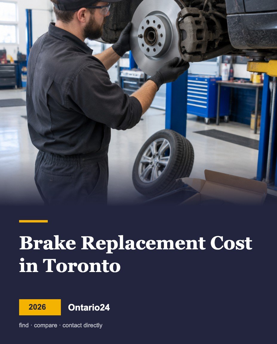 Brake replacement cost in Toronto 2026 guide cover