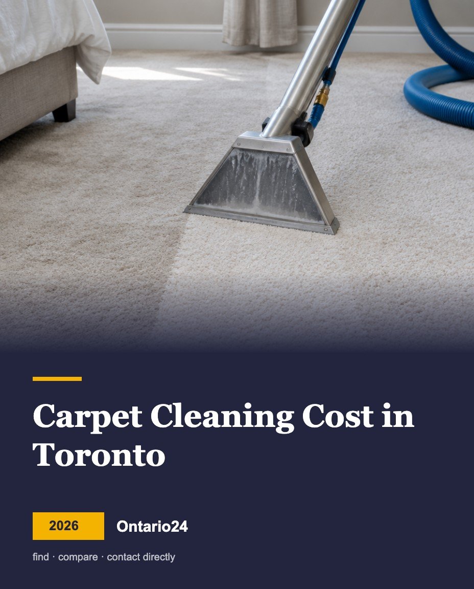 Carpet cleaning cost in Toronto 2026 guide cover
