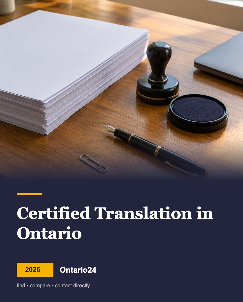 Certified translation cost in Ontario 2026 guide cover