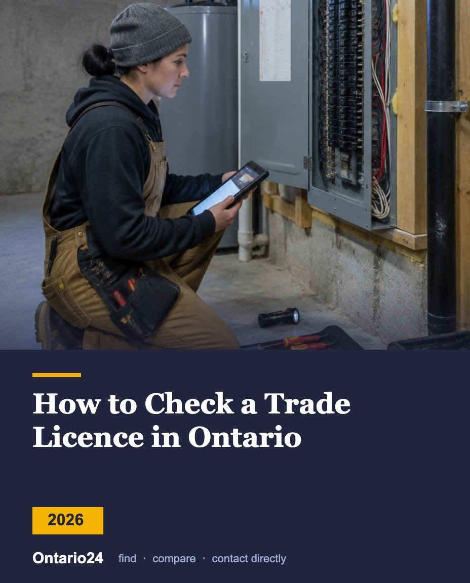 How to check a trade licence in Ontario 2026 guide cover