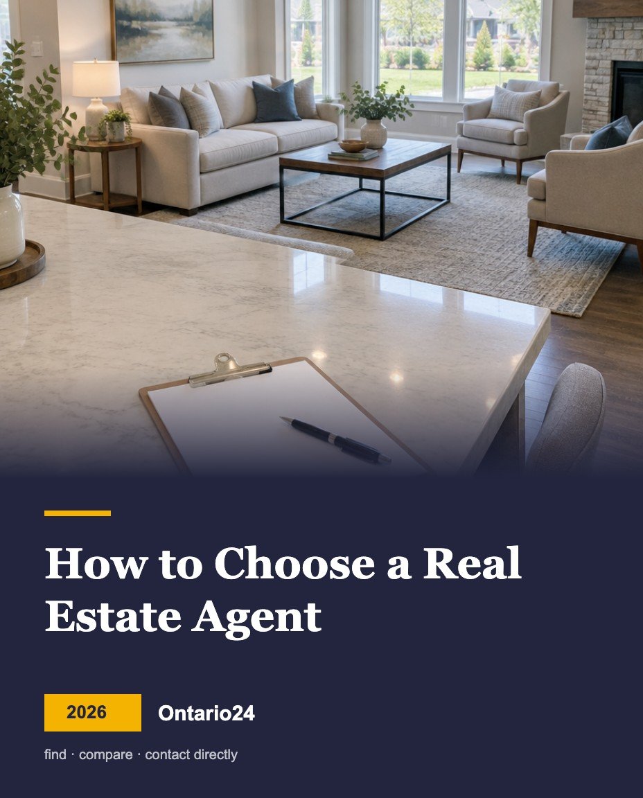 How to choose a real estate agent in Ontario 2026 guide cover