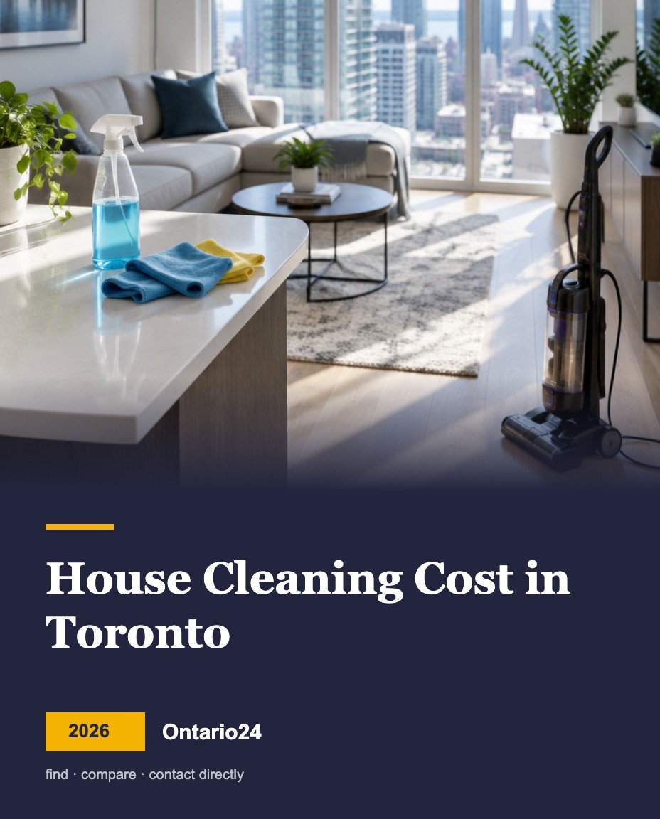 House cleaning cost in Toronto 2026 guide cover