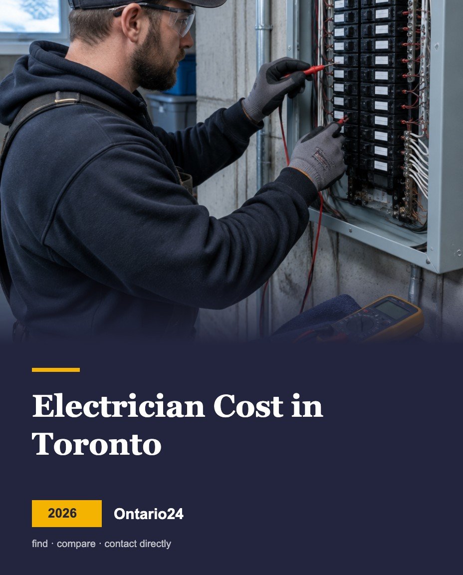 Electrician cost in Toronto 2026 guide cover