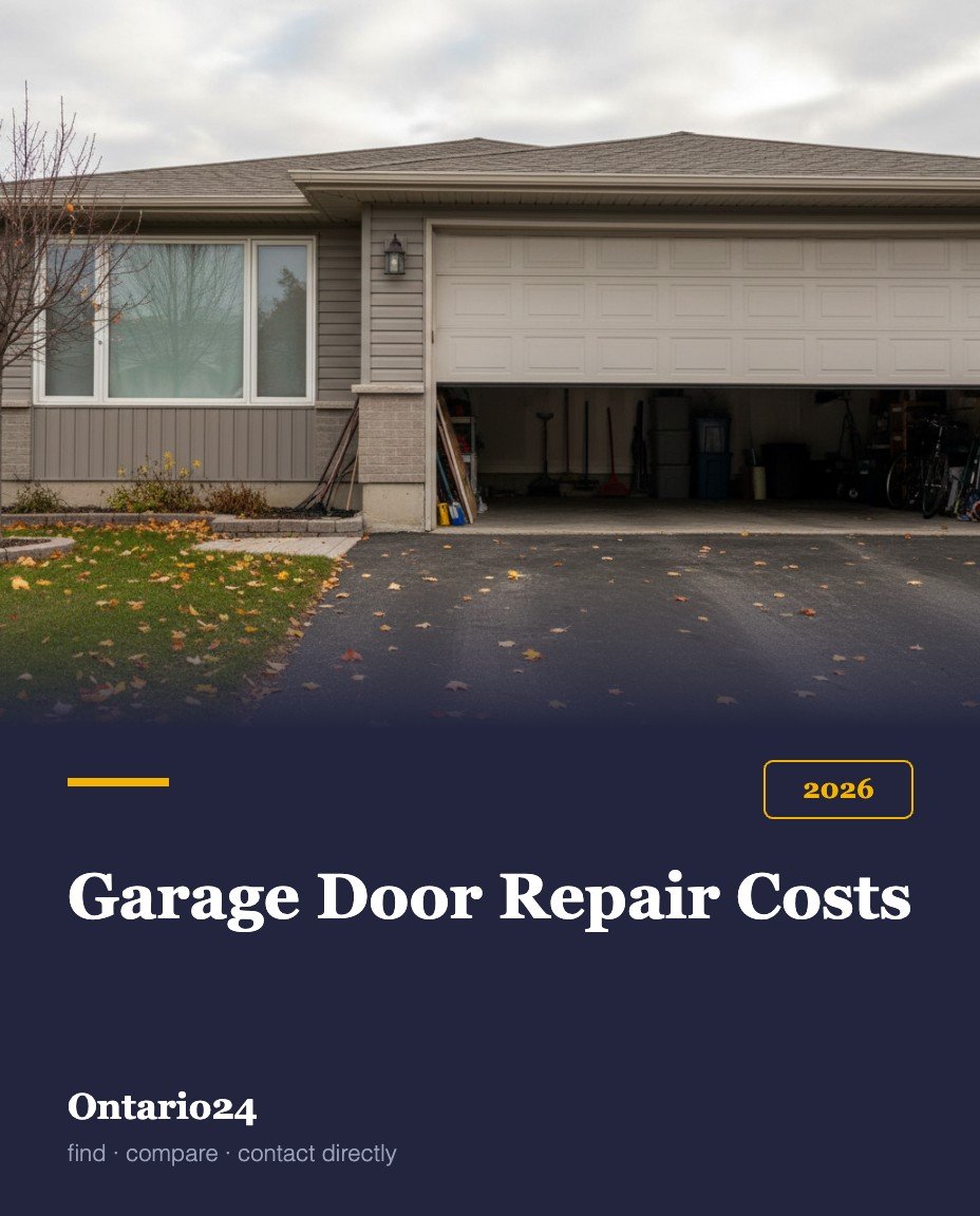 Garage door repair and replacement cost in Ontario 2026 guide cover