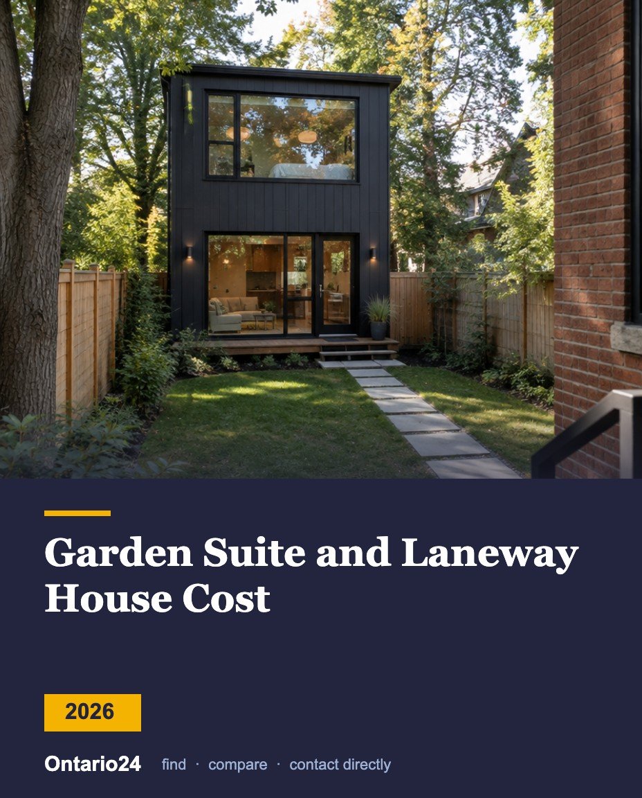Garden suite and laneway house cost in Toronto 2026 guide cover