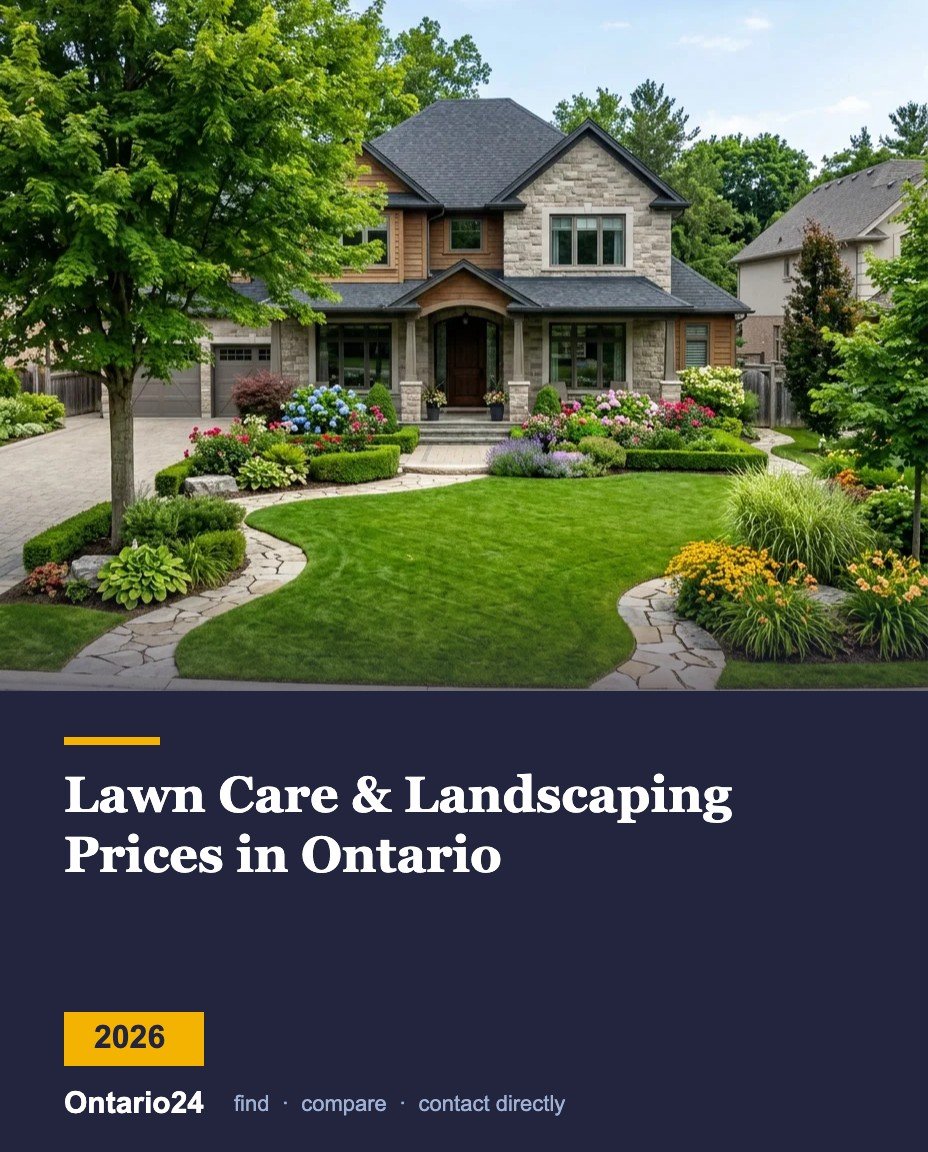 Lawn Care & Landscaping Prices in Ontario — Ontario24 guide cover