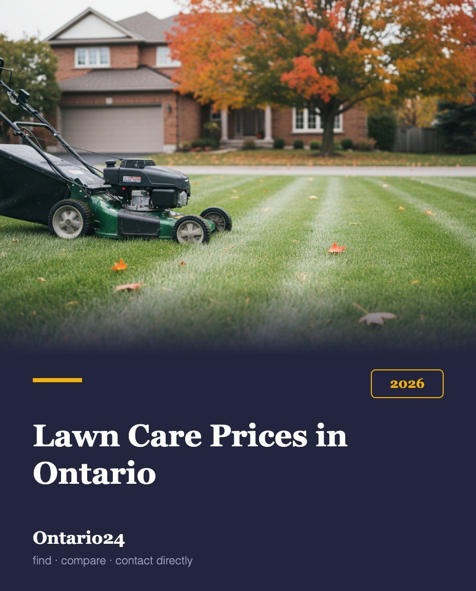 Lawn care and grass cutting prices in Ontario 2026 guide cover