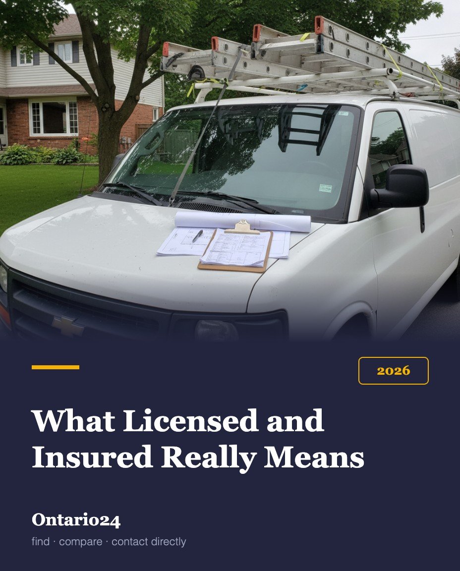 What licensed and insured means for Ontario contractors 2026 guide cover