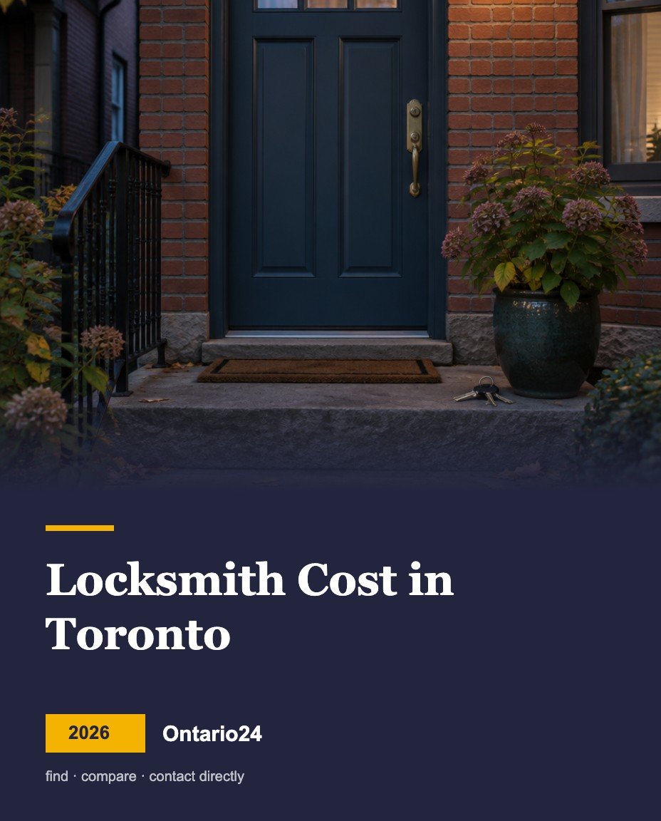 Locksmith cost in Toronto 2026 guide cover