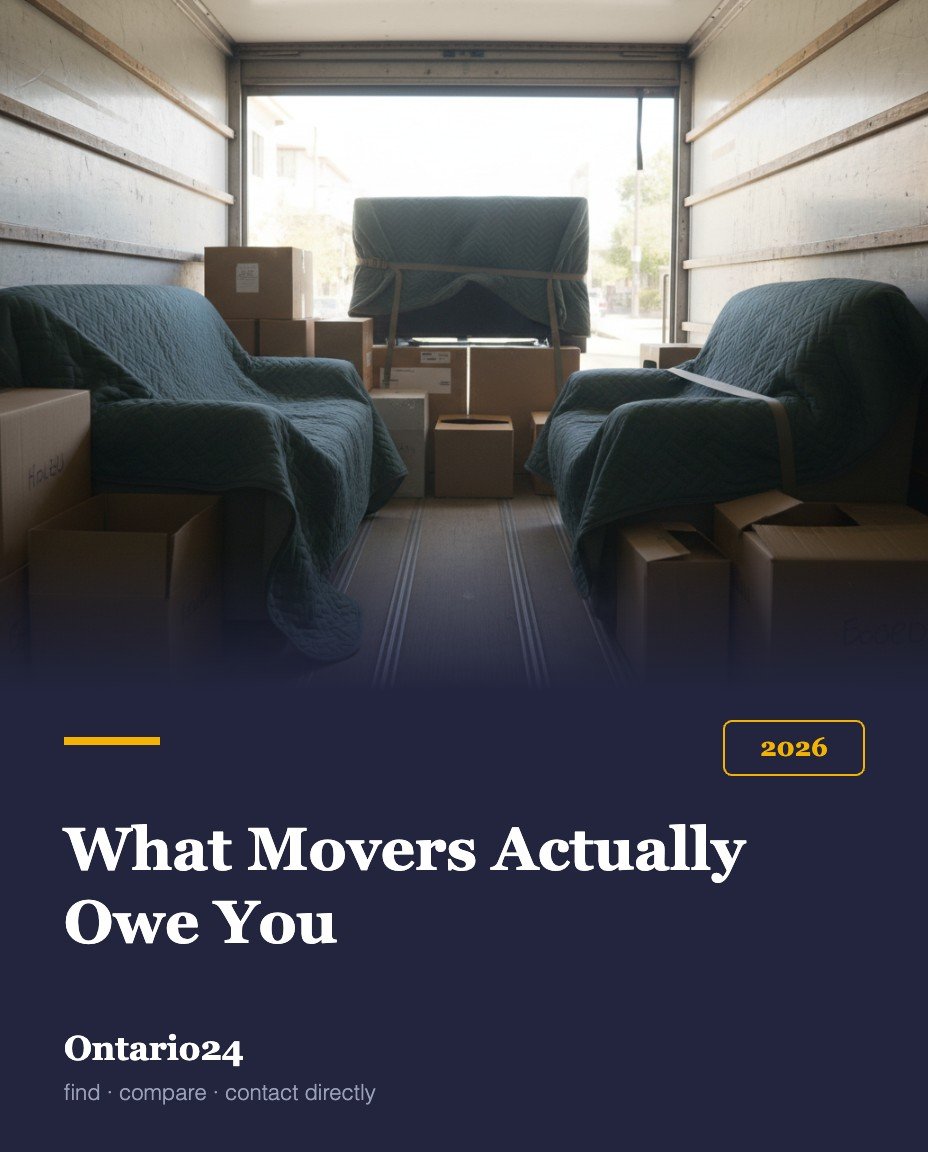 Moving company liability and insurance in Ontario 2026 guide cover