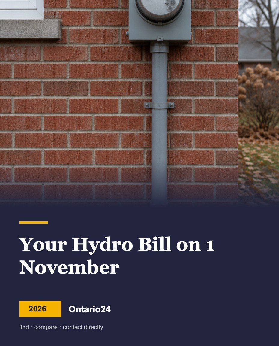 Ontario hydro bill on 1 November 2026 guide cover