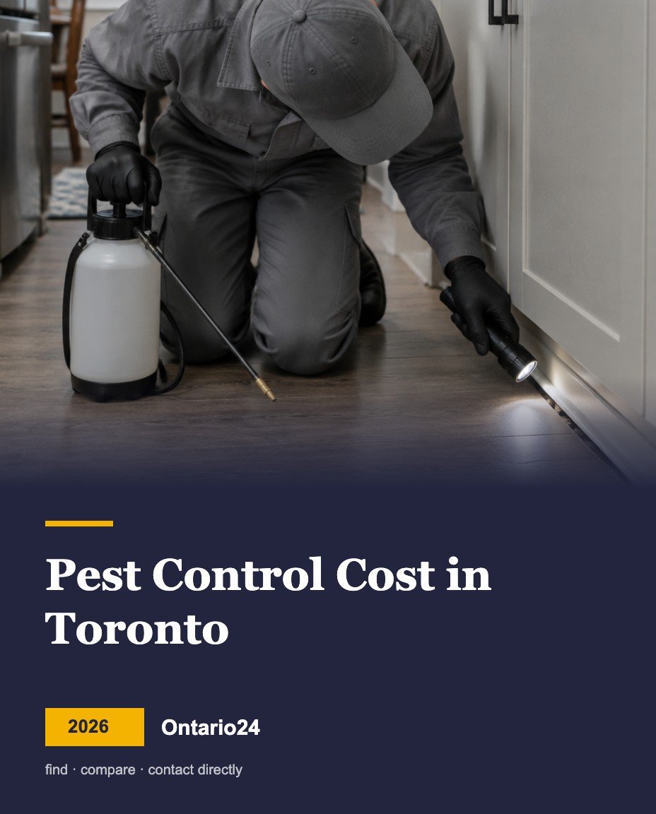 Pest control cost in Toronto 2026 guide cover