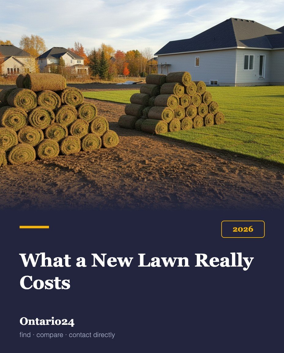 Sod installation and new lawn cost in Ontario 2026 guide cover