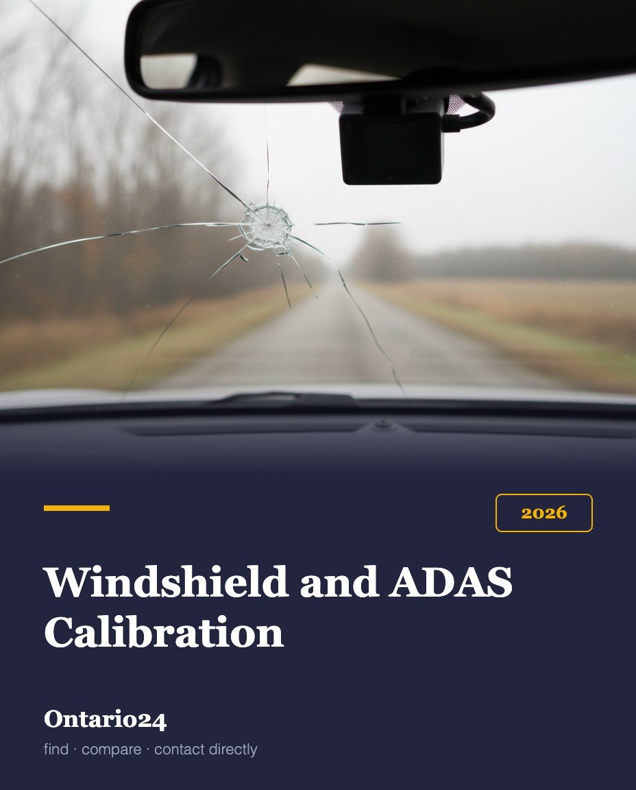 Windshield replacement and ADAS calibration cost in Ontario 2026 guide cover